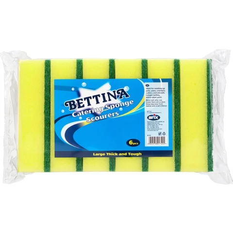 Bettina Catering Sponge Scourers 6 Pack