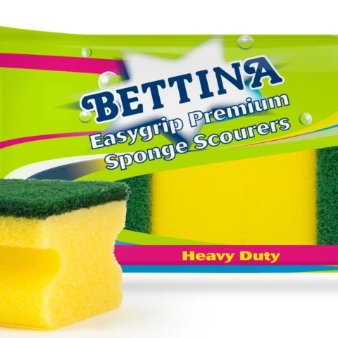 Bettina Easy Grip Premium Sponge Scourers 3 Pack