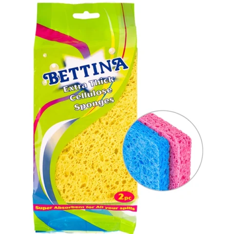 Bettina Extra Thick Cellulose Sponges 2 Pack