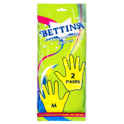 Bettina Household Gloves Medium 2 Pairs