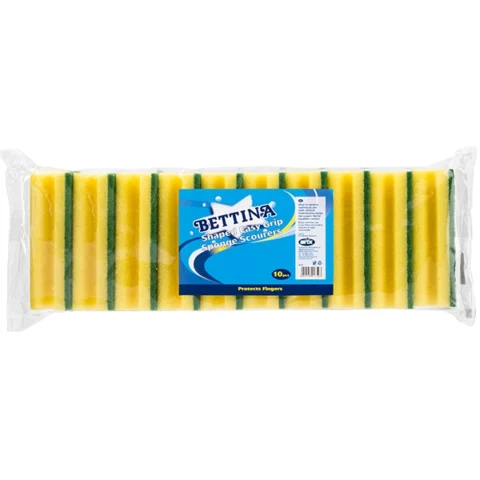 Bettina Shaped Easy Grip Sponge Scourers 10pc