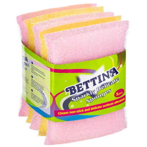 Bettina Sparkly Delicate Scourers 5 Pack