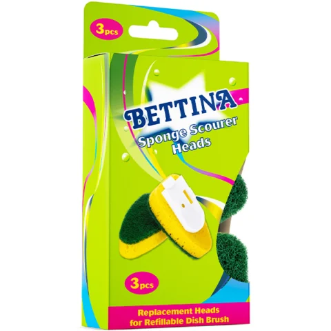 Bettina Sponge Scourer Refill Heads 3 Pack