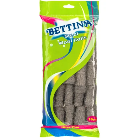 Bettina Steel Wool Ultra Fine Rolls 16 Pack