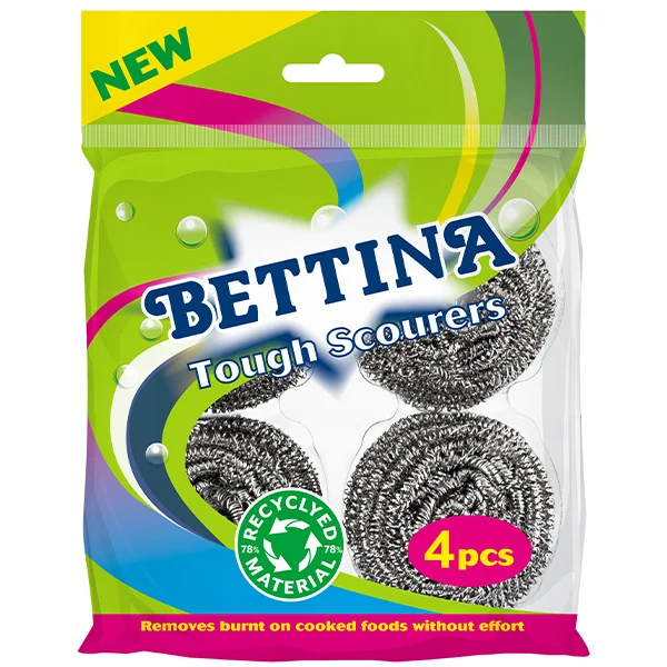 Bettina Tough Spiral Scourers 20g 4 Pack