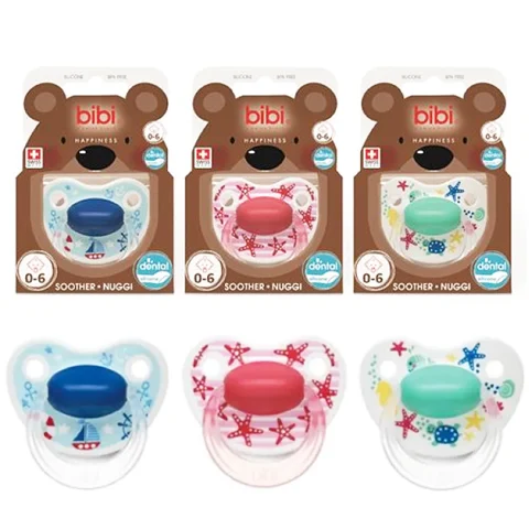 Bibi Happiness 0-6 Months Silicone Soother Assorted