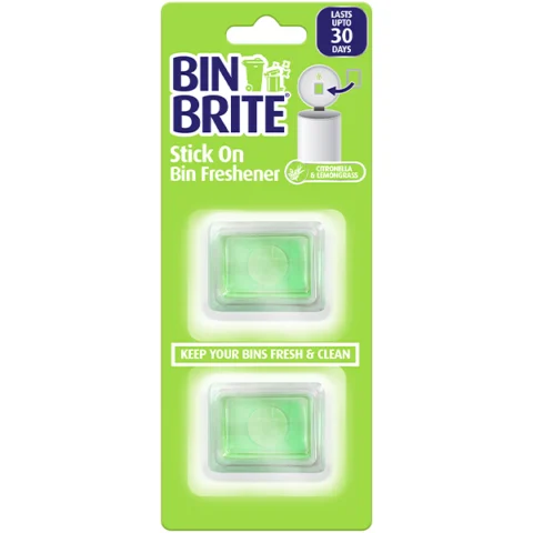 Bin Brite Citronella & Lemongrass Stick-On Bin Freshener 2 Pack