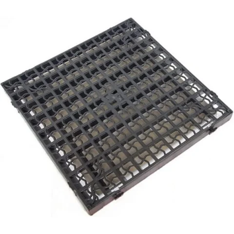 Black Plastic Interlocking Grass Grid 48cm X 48cm X 4cm