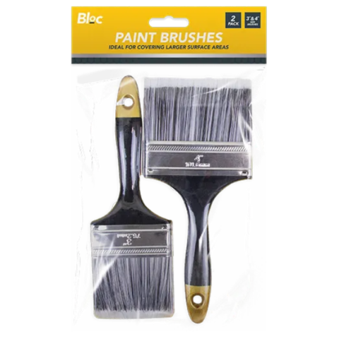 Bloc 3" & 4" Paint Brush Set 2 Pack