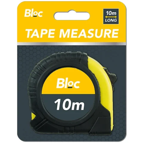 Bloc Rubber Grip Tape Measure 10m