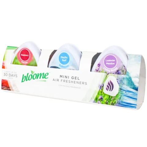 Bloome Assorted Mini Gel Air Fresheners 3 Pack