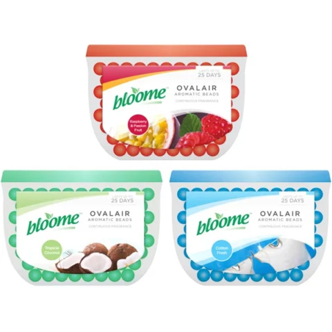 Bloome Ovalair Aromatic Beads Fragrance 150g Assorted