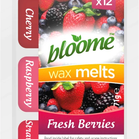 Bloome Triple Fragrance Wax Melts Fresh Berries X12
