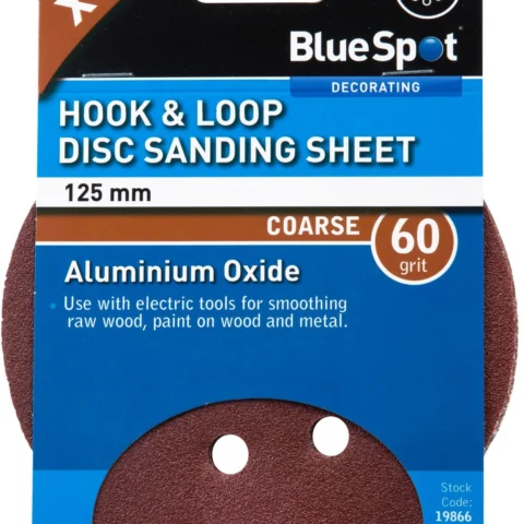 Bluespot 140mm 5 Pack 60 Grit Detail Sanding Disc