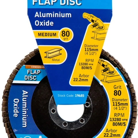 Bluespot 4.5" 80 Grit Aluminium Oxide Flap Disc