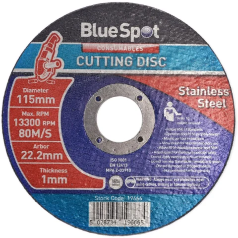Bluespot Stainless Steel Cutting Disc 4.5"