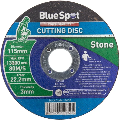 Bluespot Stone Cutting Disc 4.5"
