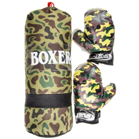Boxing Military Punch Bag Play Set 3pc