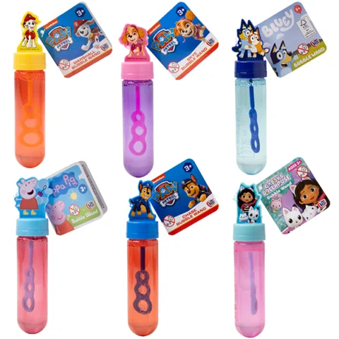 Branded Bubble Wand Bottle 30ml Assorted