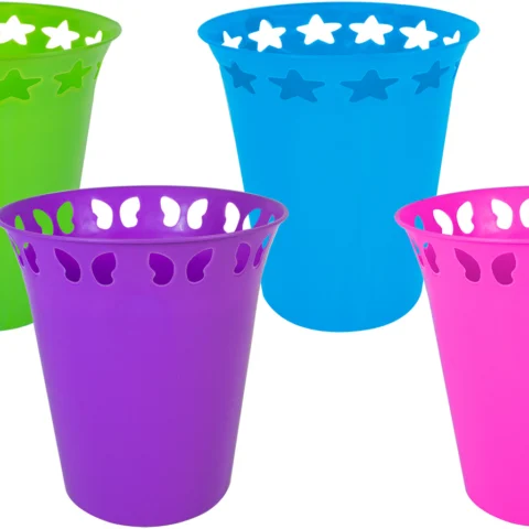 Bright Stars & Butterfly Waste Paper Bins Assorted 24cm X 26.5cm