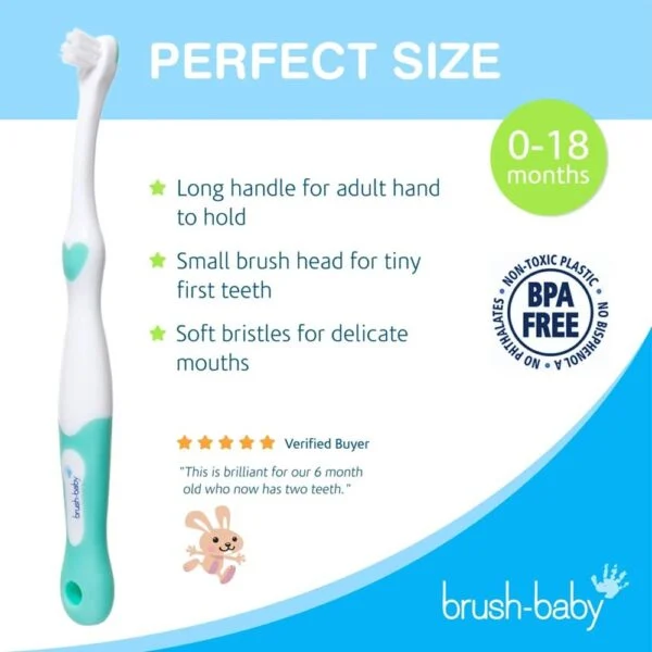 brush baby 0-18m FirstBrush Baby Toothbrush Assorted Colours
