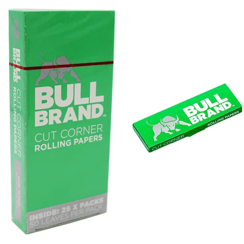 Bull Brand Cut Corner Rolling Papers 25 Pack