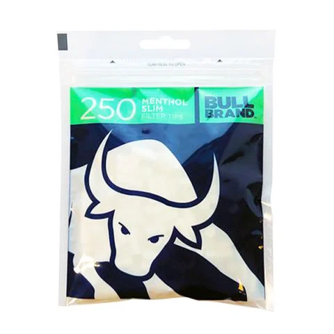 Bull Brand Menthol Slim 6mm Filter Tips 250pc