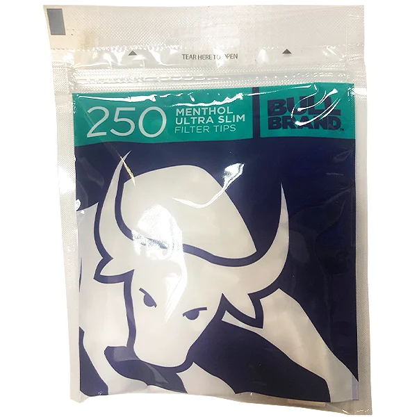 Bull Brand Menthol Ultra Slim 5.3mm Filter Tips