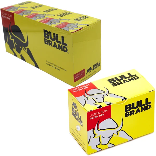 Bull Brand Ultra Slim 5.3mm Filter Tips 10 Pack