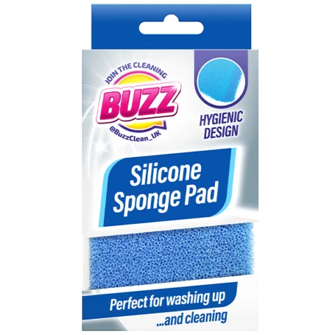 Buzz Blue Silicone Sponge Pad