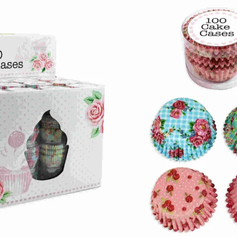 Cake Cases Assorted Designs 100 Pack