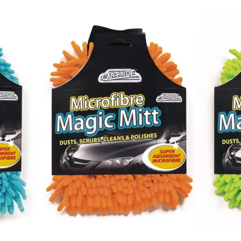 Car-Pride Microfibre Mitt 3 Assorted Colours