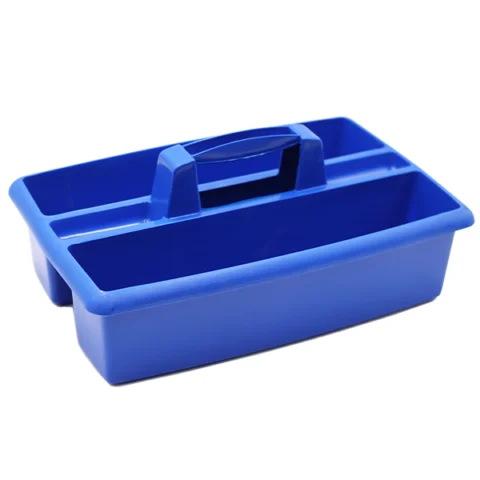Carry All Rectangular Cleaning Caddy Blue 40cm