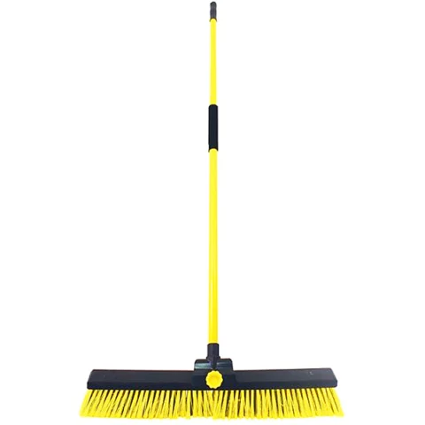 Charles Bentley Heavy Duty Bulldozer Broom With Handle 24"