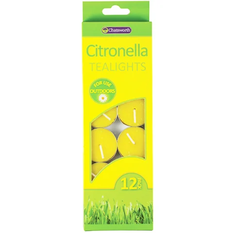 Chatsworth Citronella Outdoor Tea Lights 12 Pack