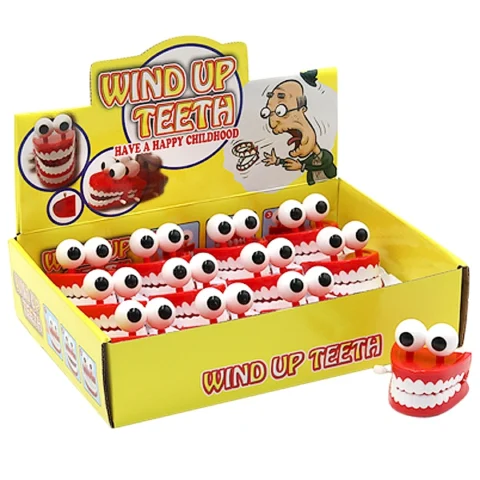 Chattering Wind Up Teeth 12pc