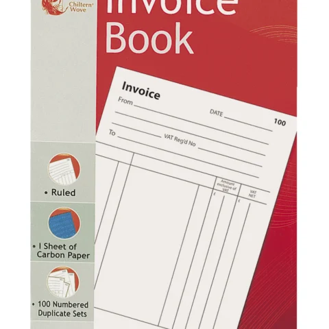 Chiltern Wove Duplicate Invoice Book 100 Pages