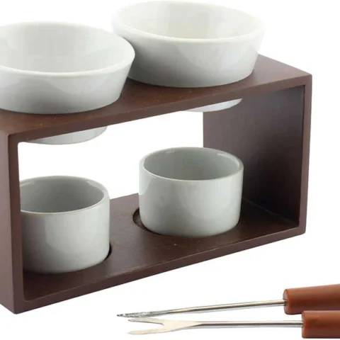 Chocolate Fondue Twin Set With Two Dipping Forks