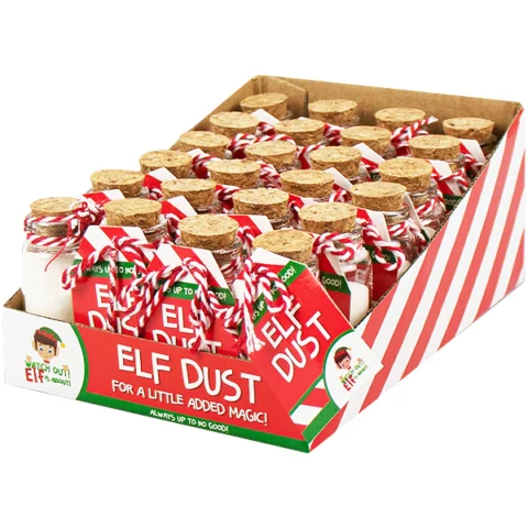 Christmas Glass Bottle Elf Dust