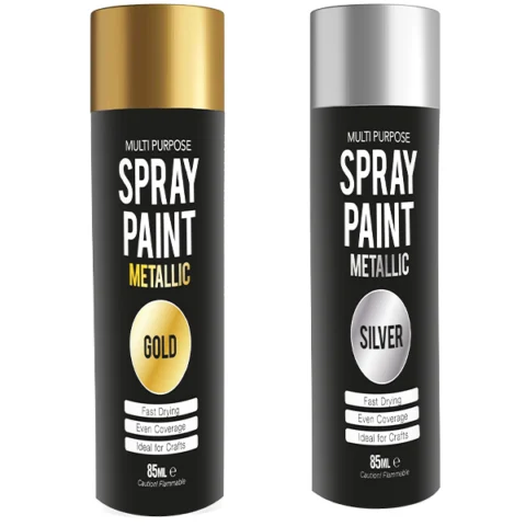 Christmas Metallic Spray 250ml Assorted Colours