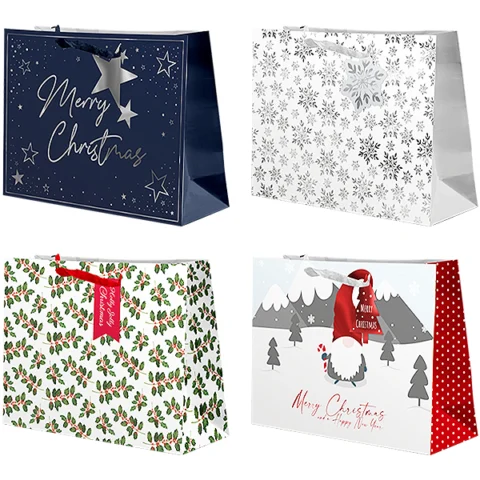 Christmas Traditional Luxury Large Gift Bag Assorted