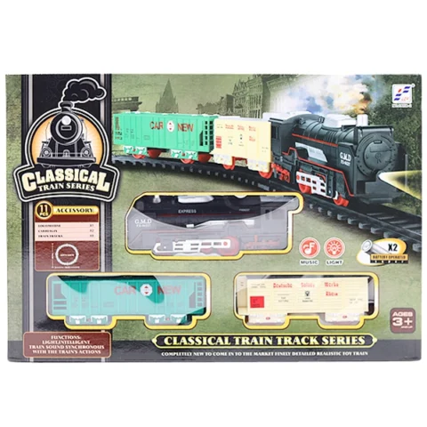 Classical Battery-Powered Train Play Set With Light & Music