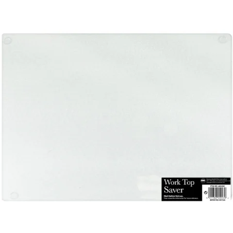Clear Glass Work Top Saver 37cm X 27cm