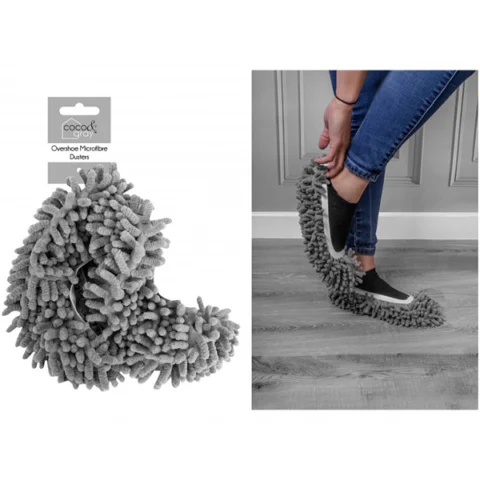 Coco & Gray Overshoe Microfibre Floor Duster Shoes 2 Pack