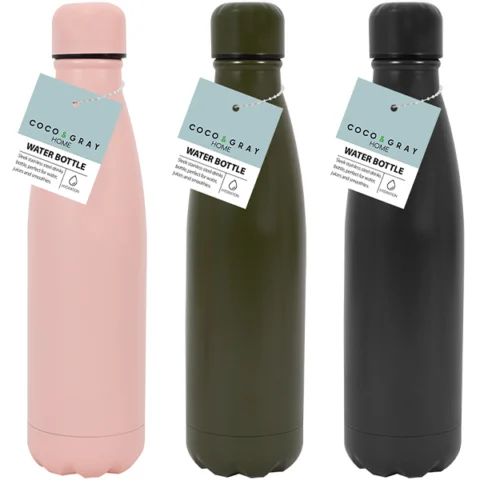 Coco & Gray Stainless Steel Water Bottle 750ml Assorted Colours