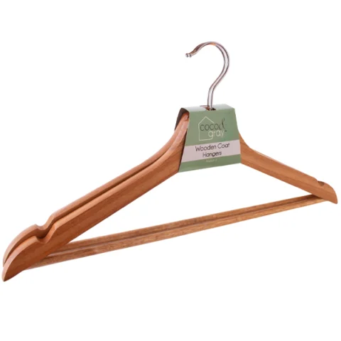 Coco & Grey Wooden Coat Hangers 2 Pack