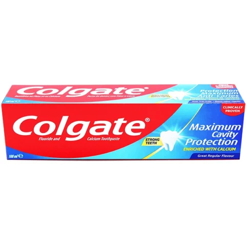 Colgate Fluoride & Calcium Maximum Cavity Protection Toothpaste 100ml