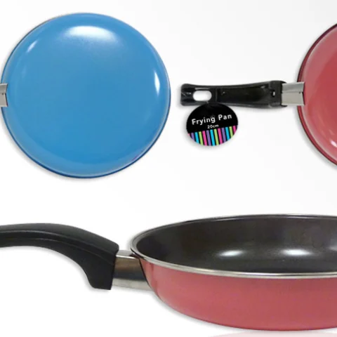 Coloured Non-Stick Goldflon Frying Pan 20cm
