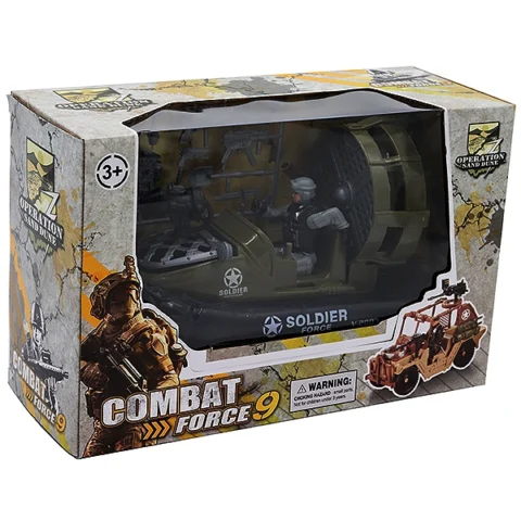 Combat Force Military Boat With Weapons