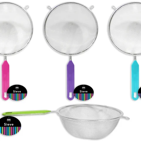 Cookhouse Strainer Sieve 18cm With Handle 3 Colours
